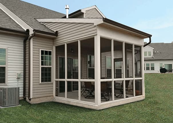 Custom built deck with modern design features